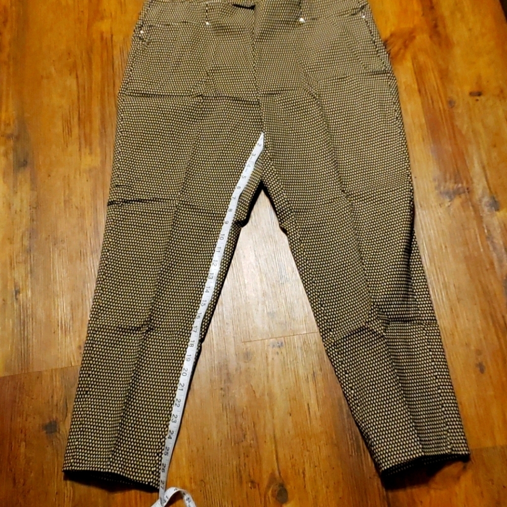 Rafaella diamond pattern slim ankle comfort pants